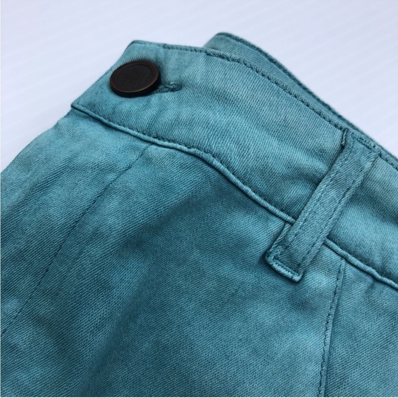SUPERFINE Teal Union  cropped Pants - Picture 11 of 16